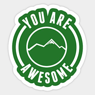 Awesome Mountain Sticker